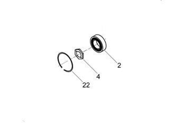 HOR 995548, Repair Kit Fan Clutch Bearing Only