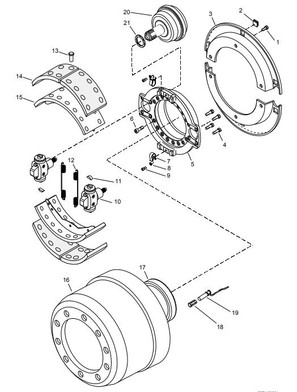 SIS 546-360-2111, Brake Lining Set