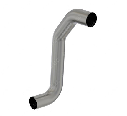 04-17553-013, Pipe - Muffler, Single Cab Mounted, Chrome