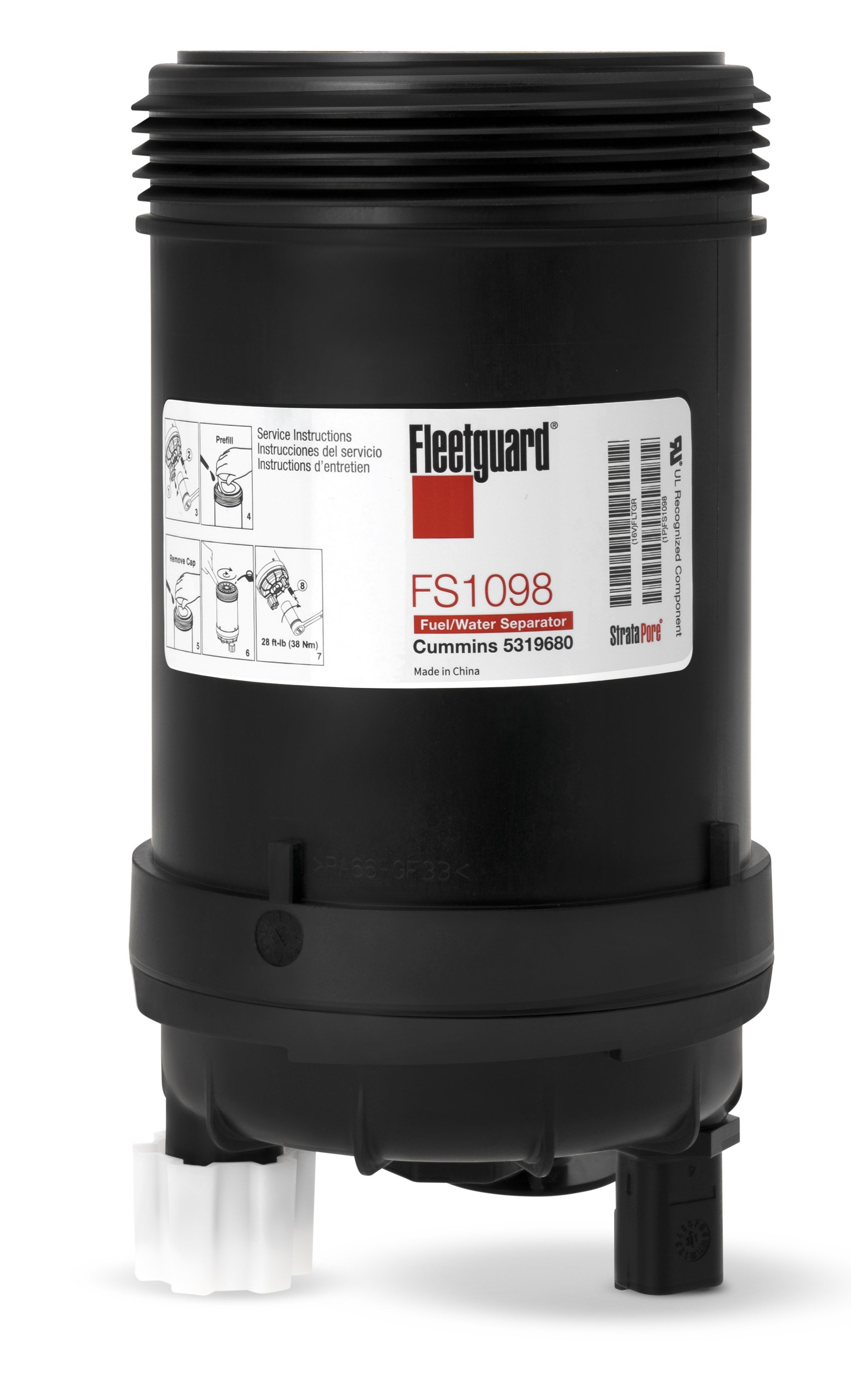 FG FS1098, Filter - Fuel/Water Seperator, Cartridge
