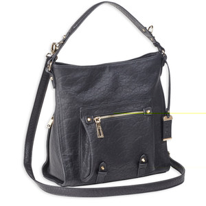 Bulldog Hobo Anna Purse Blk Bulldog Hobo Anna Purse Blk