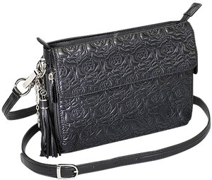 GTM GTM-10/BK CLUTCH PURSE EMBROID LMBSKN