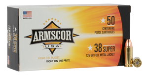 Armscor USA 38Super 125gr Full Metal Jacket