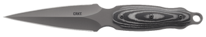 CRKT Shrill 4.77" Fixed Plain Dual-Edge Gray