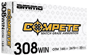 Ammo Inc Compete 308Win 168gr Boat Tail