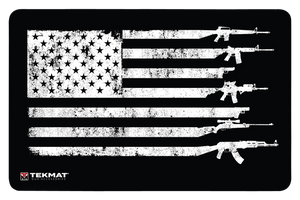 TekMat USA Gun Flag Door Mat Black/White