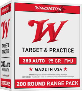 Winchester Ammo USA 380ACP 95gr Full Metal