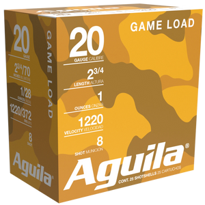 Aguila Game Load 20Gauge 2.75" 1oz 8Shot