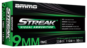 Ammo Inc Streak Visual (GREEN) 9mm Luger