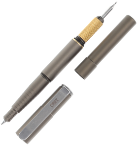 CRKT Collet Pen Silver Aluminum 5.43" OAL