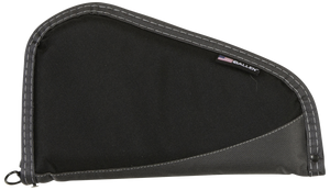 Allen Deluxe Handgun Case Black w/Gray Trim,