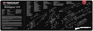 TekMat Remington 870 Cleaning Mat Black/White Rubber
