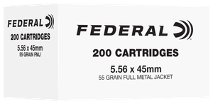 Federal 5.56NATO 55gr Full Metal Jacket 200