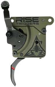 Rise Armament Reliant Trigger Black/Green Curved
