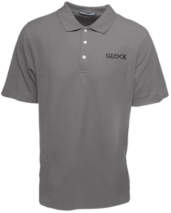 Glock Classic Polo Gray Cotton Short Sleeve