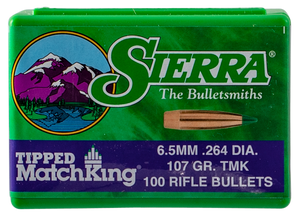 Sierra Tipped MatchKing 6.5Creedmoor 107gr Tipped MatchKing