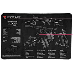 Tekmat Pistol Mat For Glk Gen 4 Blk Tekmat Pistol Mat For Glk Gen 4 Blk