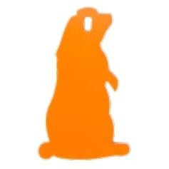 Champion Impact Steel Prairie Dog Target Rimfire Orange - 44916C