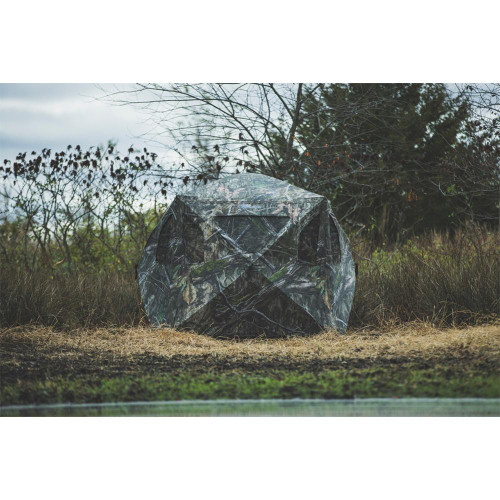Ameristep/Evolved Ingenuity Brickhouse Wide Bottom Extreme Ground Blind Mossy - AMS-AMEBL3029-WBX