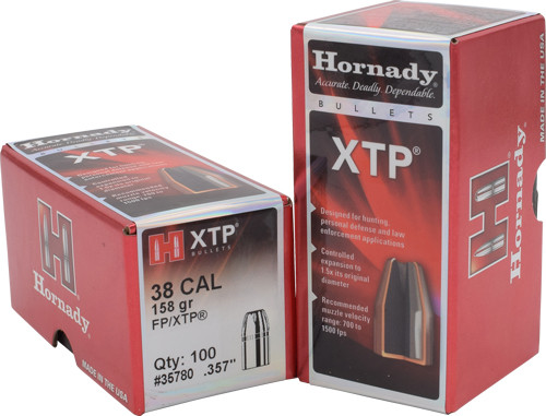Hornady Bullets 38 CAL 357 158gr Xtp-Fp 100-Round 25BX/CS