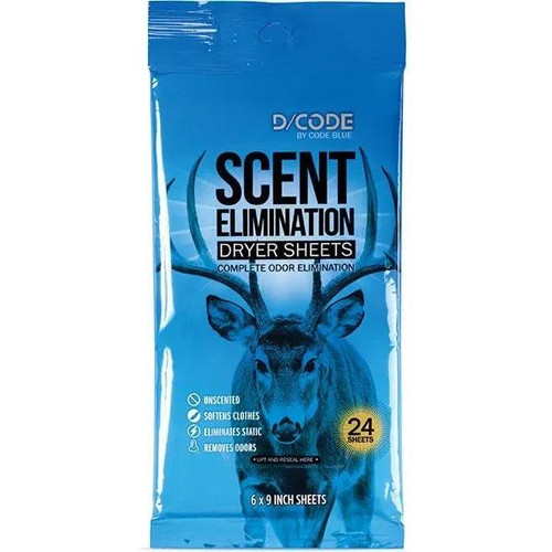 Moultrie Enterprises Code Blue Dryer Sheets 24/ct