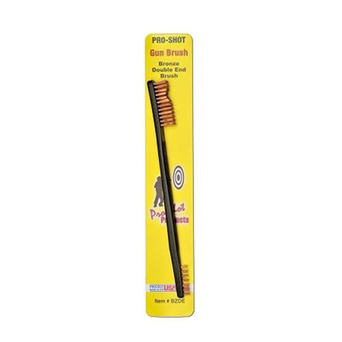 Pro-Shot Gun Brush Universal Double Ended Bronze Bristles - BZDE