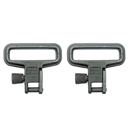 GrovTec MIL-Force Swivel Set Rifle 1.25" Black Zinc Steel - GTSW05