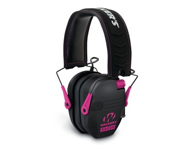 Razor Slim Low Profile Electronic Earmuff - Pink