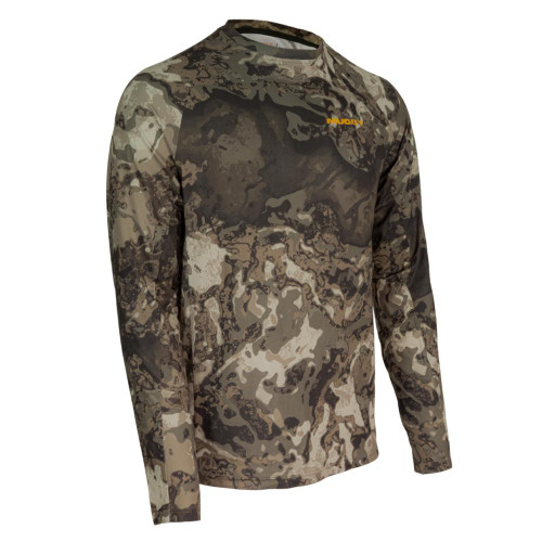 Gsm Muddy Base Layer Crew Long Sleeve Shirt Veil Canyon Gray L - MUD-BL-CRW-VCG-L