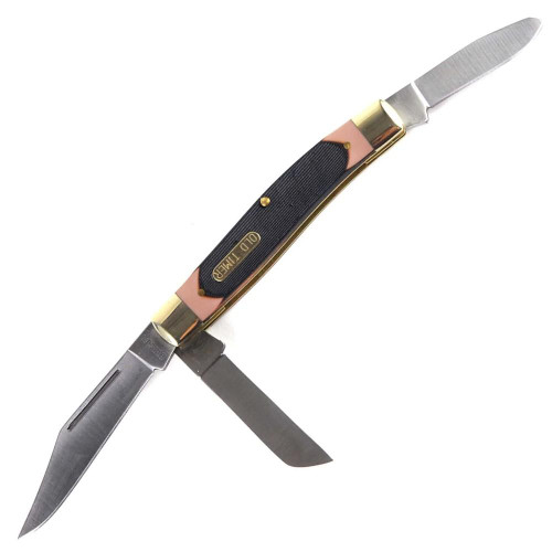 Battenfeld Knives Old Timer Senior Folding Knife 3" Clip Point Blade 3 Blades