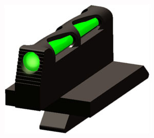HiViz LiteWave Ruger GP100 Front Sight Green Fiber Optic - GPLW01