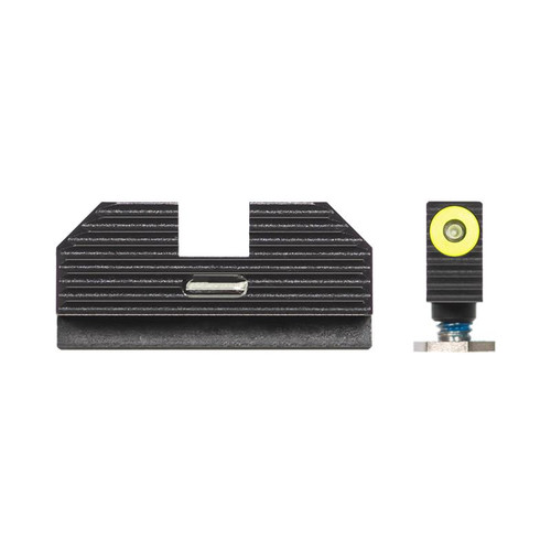 Night Fision Costa Ludus Sight Set Yellow Front Black Back for Glock