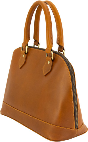Cameleon S&W Classic Satchel Concealed Carry Purse Brown