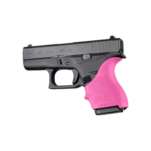 Hogue Handall Beavertail Grip Sleeve - Glock 42 43 Pink