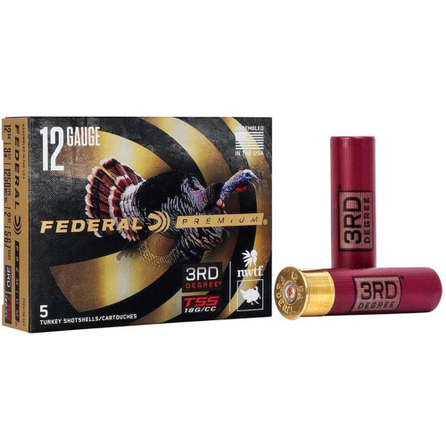 Federal 3-Round Degree Shotshell 12ga 3-1/2 2oz #5/#6 & #7 5/ct