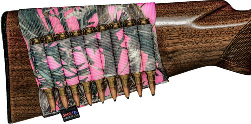 Grovtec Rifle Shell Holder For Buttstock True Timber Pink