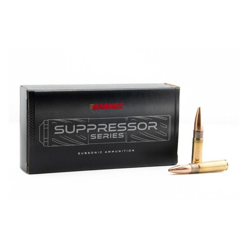 Barnes Suppressor Series Sierra MatchKing Rifle Ammunition .300 Blackout 220gr HP 20/ct