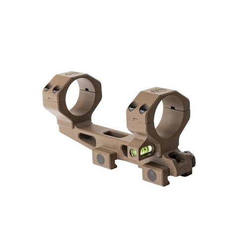 Rubicon Precision Manufacturing RPM Bravo 34mm Cantilever Mount (1.50'') With Co-Linear Bubble Level FDE