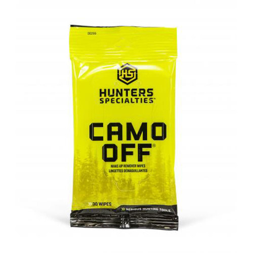 Hunters Specialties Camo Off Makeup Remover 7" x 4" 30 Wipes - HS-00299