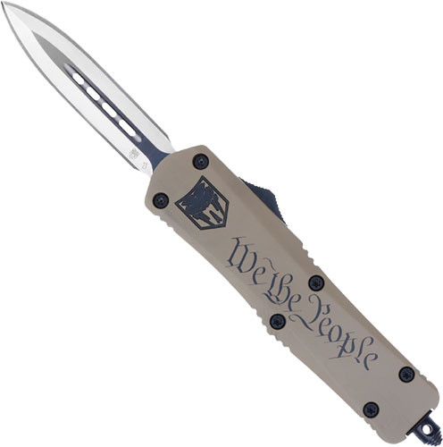 COBRATEC MEDIUM FS3 OTF WE THE PEOPLE 3" DAGGER NON SERRATED