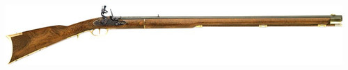 TRADITIONS KENTUCKY RIFLE 50 CAL FLINTLOCK 33.5" BLUED/HRWD