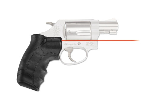 Crimson Trace Lasergrips Laser Sight with Red for S&W J-Frame Round Butt Revolvers