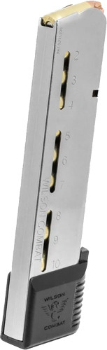 Wilson Magazine 1911 ETM 45 ACP 10-Round Stainless Extended Polymer Pad