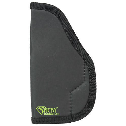Sticky Holsters LG-3 Black/Green Latex Free Fits Glocks Up to 4.75" Ambidextrous