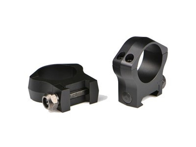 Warne Mountain Tech Rings Matte Black, High, 30mm - 7215M