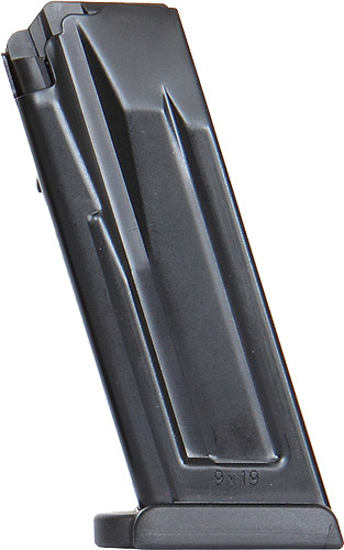 HK Magazine P30SK/VP9SK 9MM 10-Round Black Steel Flush Plate