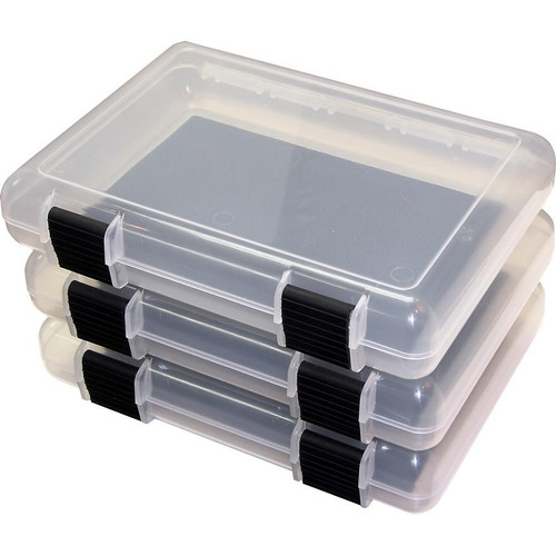 Mtm Molded In-Safe Storage Case 9" Clear 3 Count - ISC9