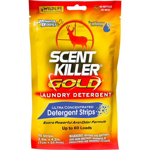 Wildlife Research Scent Killer Gold Laundry Detergent Ultra-Concentrated Strips 60/ct