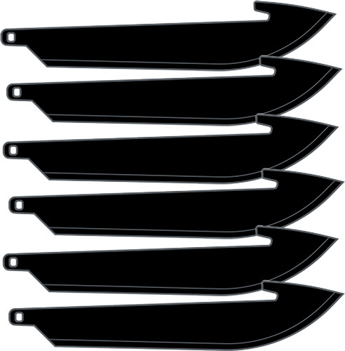 Outdoor Edge 3.5" Replacement Blades 6-PACK Black