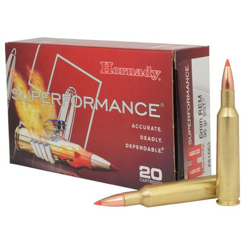 Hornady Superformance Rifle Ammunition 6mm Rem 95 gr SST 20/ct